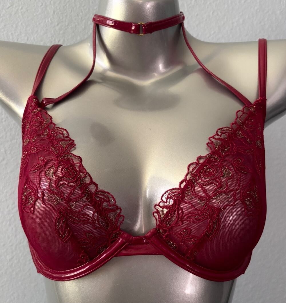 Victoria's Secret Bra Very Sexy Low Cut Demi Midnight Affair Unlined Underwire